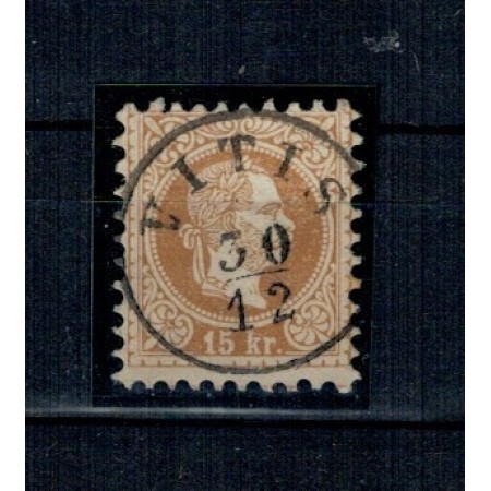 Austria 1867 - Uzual 15kr Franz Iosif, stampila Vitis