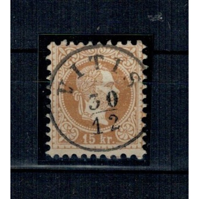 Austria 1867 - Uzual 15kr Franz Iosif, stampila Vitis