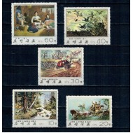 DPR Korea 1974 - Picturi, arta, serie nestampilata