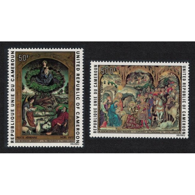 Cameroun 1975 - Crăciun, picturi, arta, serie neuzata