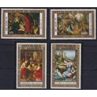 Dahomey 1975 - Crăciun, picturi, arta, serie neuzata