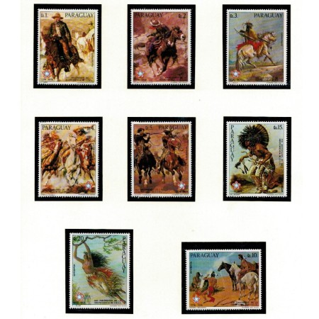Paraguay 1976 - Picturi, arta, bicentenar independenta SUA, serie neuzata