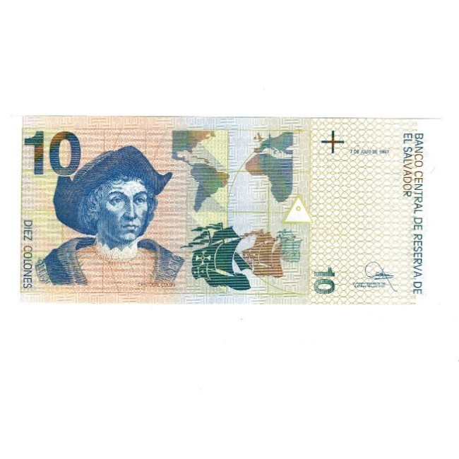 El Salvador 1987 - 10 colones aUNC