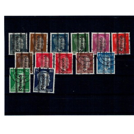 Austria 1945 - Styria, supratipar pe Hitler, lot stampilat