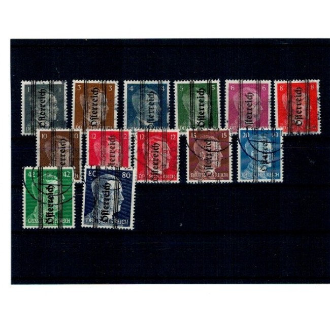 Austria 1945 - Styria, supratipar pe Hitler, lot stampilat