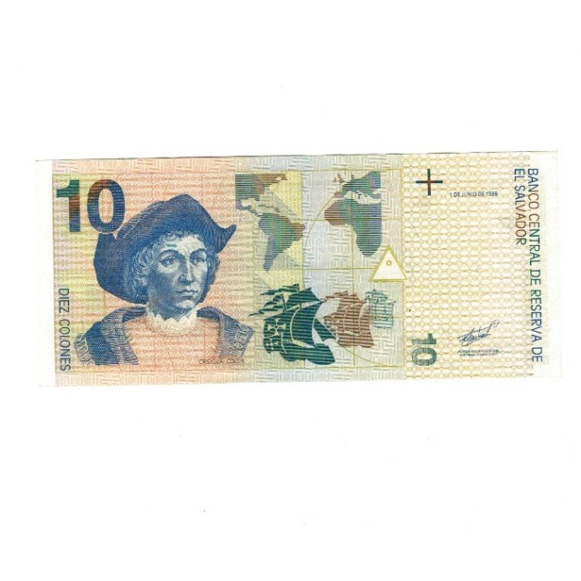 El Salvador 1988 - 10 colones XF+