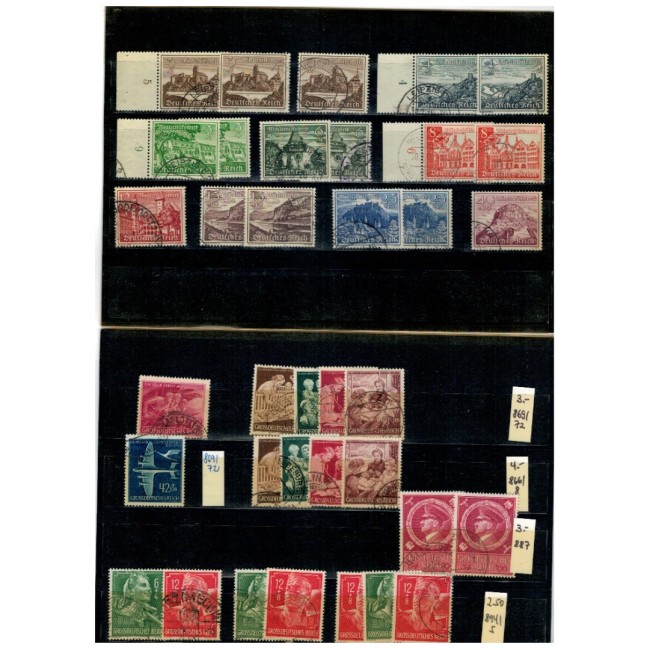 Deutsches Reich - Lot mărci stampilate
