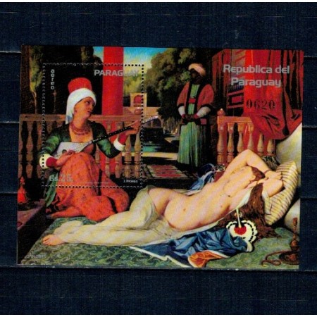 Paraguay 1981 - Picturi, arta, Ingres, colita neuzata