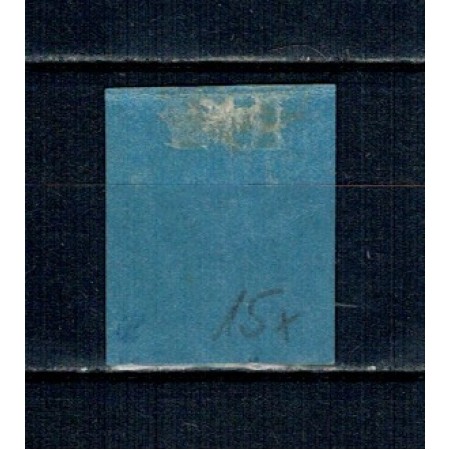 1866 - Carol I cu favoriți, 5 parale pe hârtie groasa, neștampilat, cu șarniera