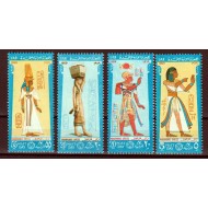 Egipt 1969 - Costume din timpul faraonilor, ziua mărcii poștale, serie neuzata