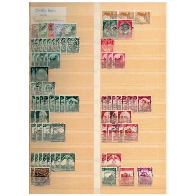 Deutsches Reich - Colecție timbre stampilate si nestampilate in clasor