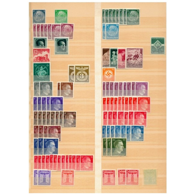 Deutsches Reich - Colecție timbre stampilate si nestampilate in clasor