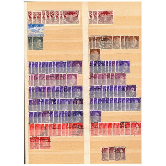 Deutsches Reich - Colecție timbre stampilate si nestampilate in clasor