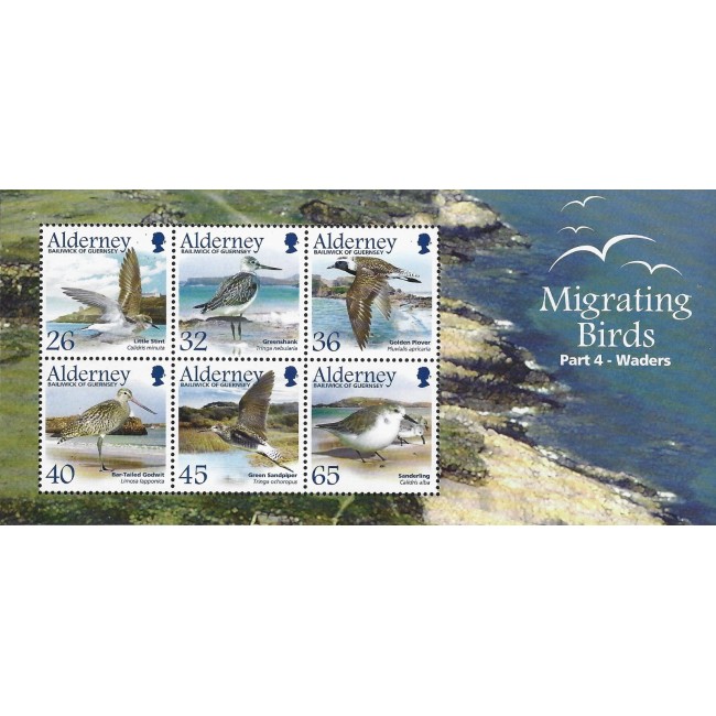 Alderney 2005 - Păsări migratoare (IV), bloc neuzat