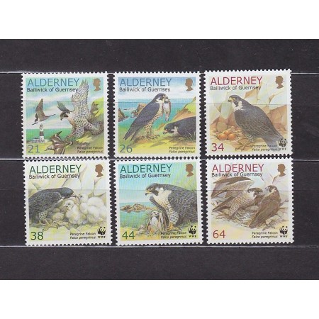 Alderney 2000 - Păsări, WWF, serie neuzata