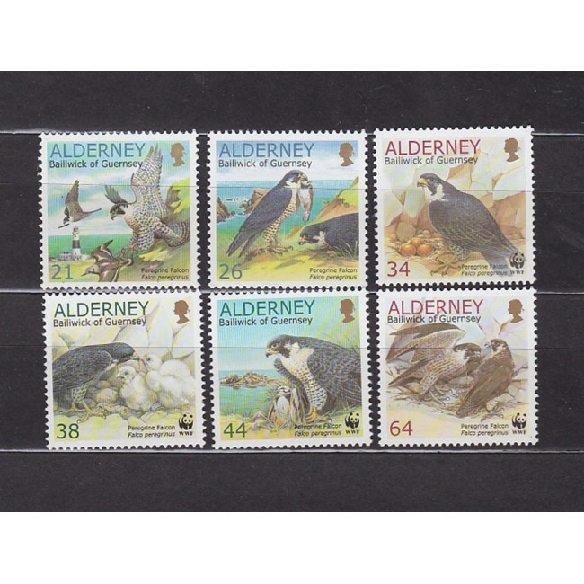 Alderney 2000 - Păsări, WWF, serie neuzata