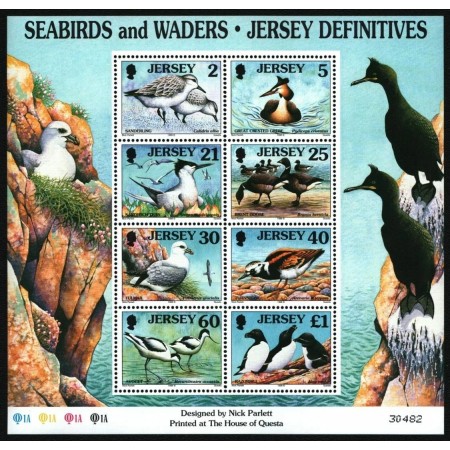 Jersey 1998 - Păsări, fauna, bloc neuzat