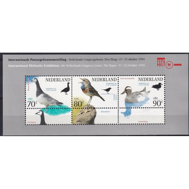 Olanda 1994 - Păsări, expo filatelic, bloc neuzat