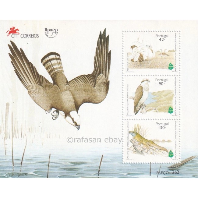 Portugalia 1995 - Păsări de prada, bloc neuzat