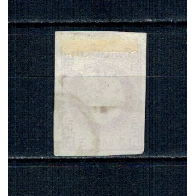 1870 - Carol I cu favoriți, 3 bani stampilat