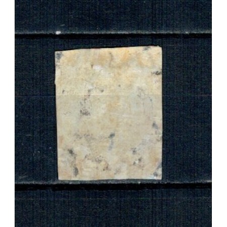 1868 - Carol I cu favoriți, 5 bani stampilat