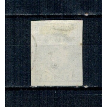 1868 - Carol I cu favoriți, 5 bani stampilat