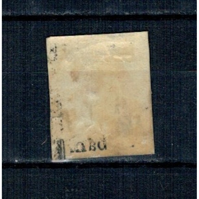 1869 - Carol I cu favoriți, 5 bani, portocaliu, stampilat