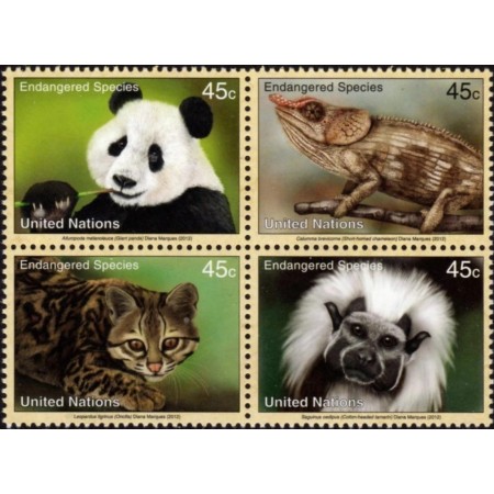 ONU New York 2012 - Fauna, animale protejate, serie neuzata