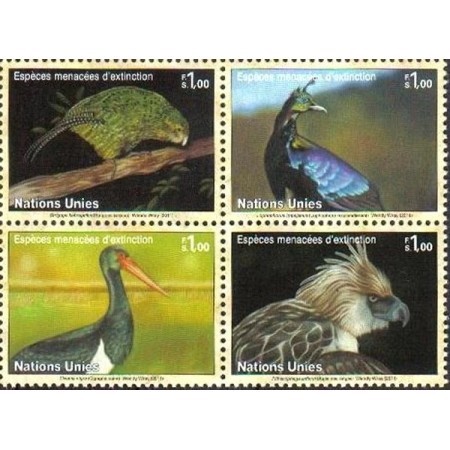 ONU Geneva 2011 - Păsări, serie neuzata