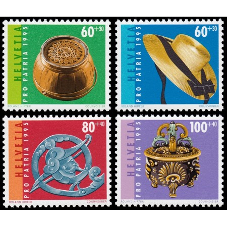 Elvetia 1995 - Pro Patria, arta populara, serie neuzata