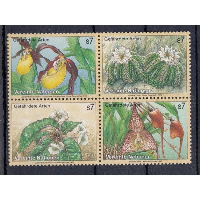ONU Viena 1996 - Flori, orhidee, serie neuzata
