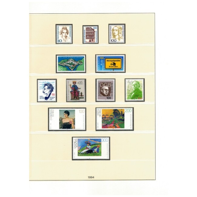 Germania (Bundes) 1994-1998 - Colecție timbre neuzate, in album