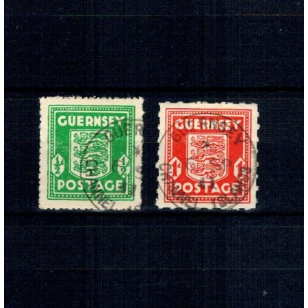 Guernsey 1941 - Ocupația germana, Mi.No.1-2 stampilate