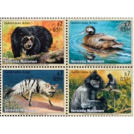 ONU Viena 2001 - Fauna protejata, animale, serie neuzata