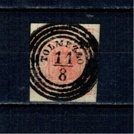 Austria 1850 - Uzual 3kr cu stampila clara TOLMEZZO