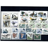 Suedia - Lot timbre neuzate, tematica pasari