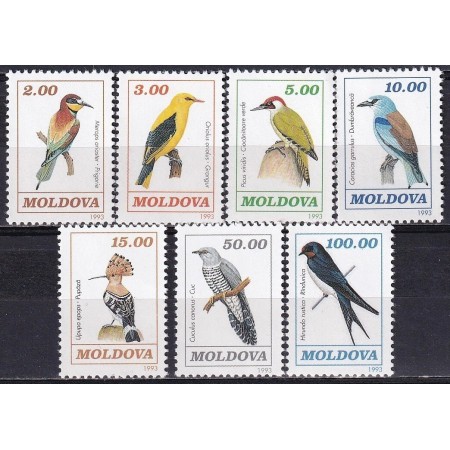 Moldova 1993 - Păsări, serie neuzata