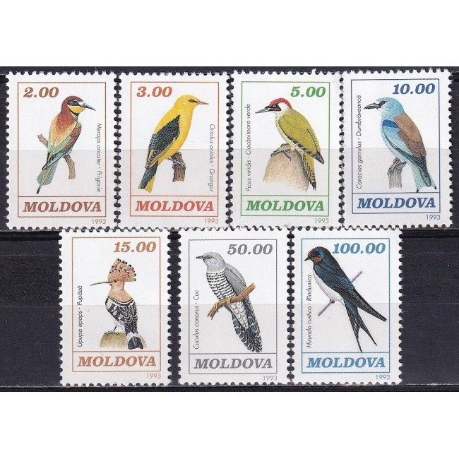Moldova 1993 - Păsări, serie neuzata