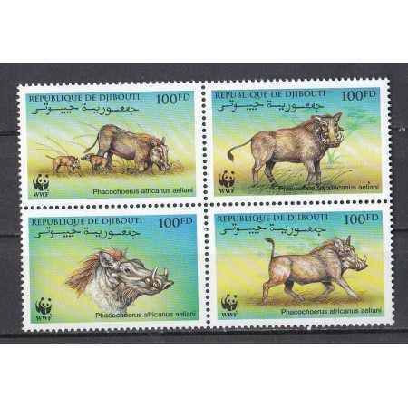 Djibouti 2000 - Fauna WWF, animale, serie neuzata