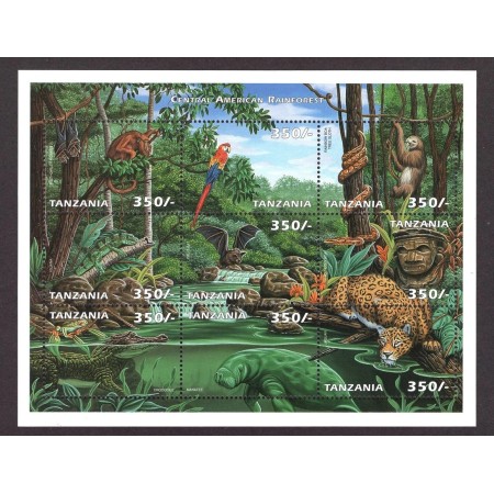 Tanzania 1999 - Fauna, animale, minicoala neuzata