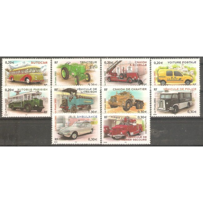 Franta 2003 - Vehicule utilitare, camioane, serie neuzata