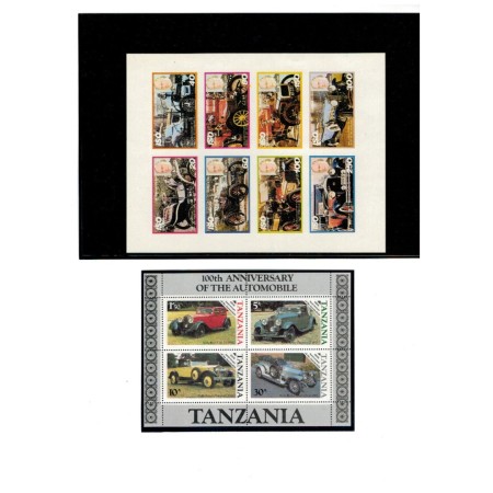 Lot timbre străine neuzate, tematica mașini, automobile, transport