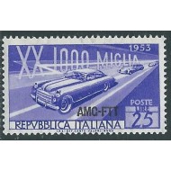 Trieste Zona A 1953 - Curse de mașini, neuzat