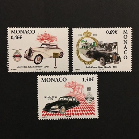 Monaco 2002 - Mașini de epoca, serie neuzata