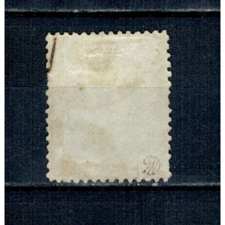 1872 - Carol I cu barba, 10 bani dantelat, stampilat