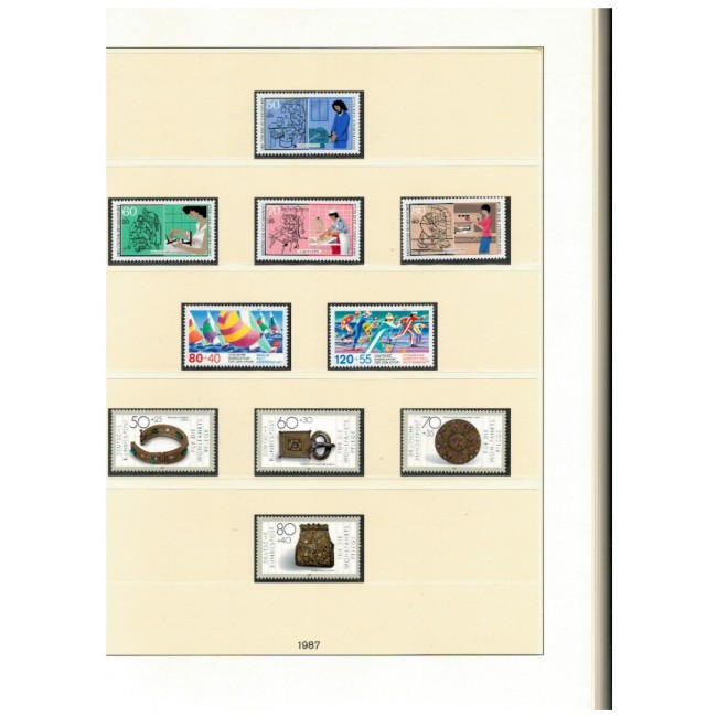 Germania (Bundes) 1987-1993 - Colecție timbre neuzate, in album, cota mare