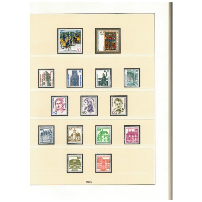 Germania (Bundes) 1987-1993 - Colecție timbre neuzate, in album, cota mare