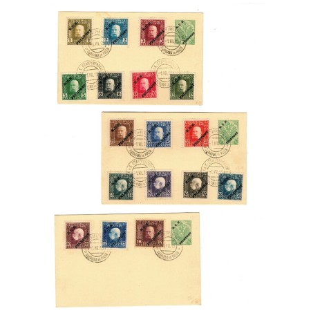 Bosnia Herzegovina 1915 - Posta MIlitara, serie incompleta pe 3 carti postale, cu stampile de complezenta