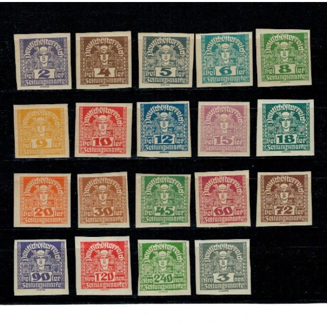 Austria 1920/21 - Marci pentru ziare, Merkur, serie neuzata