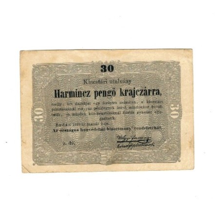 Ungaria 1849 - 10 krajczar, Kossuth, circulata